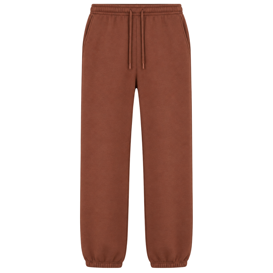 Fluffy Sweatpants Chocolate Brown Vorne