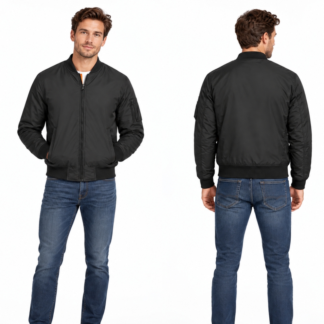 Bomber Jacket Black Model